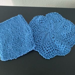 ❤️ Set of 2 hand crocheted pot holders